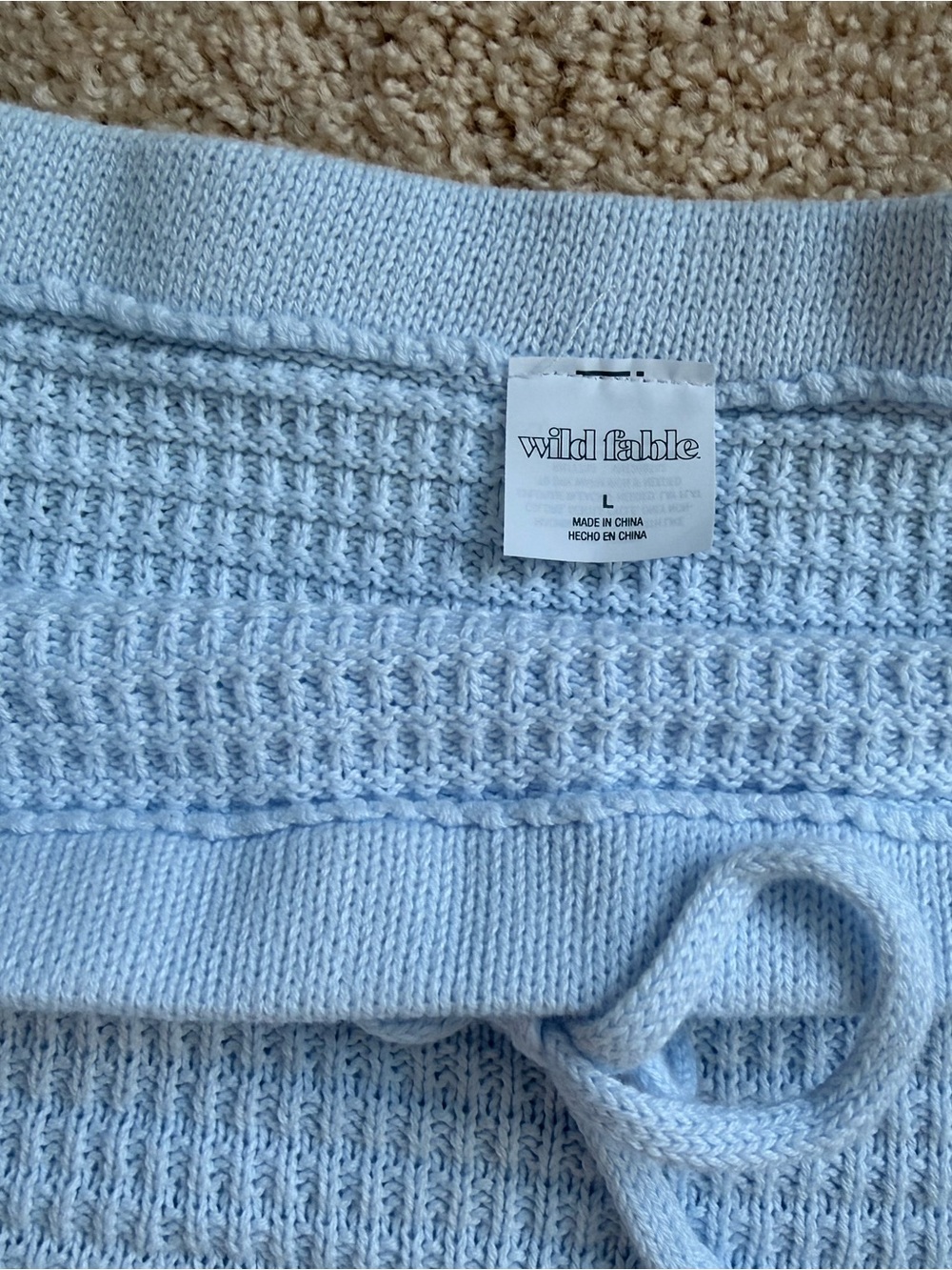 wild fable Light Blue Crochet Mini Skirt - Picture 3 of 3
